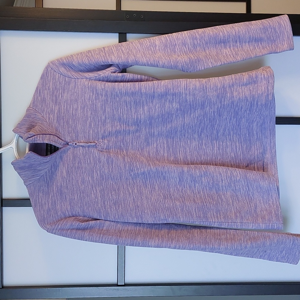 Mountain warehouse womens loose fit full fit fleece jumper UK 12 medium purple.